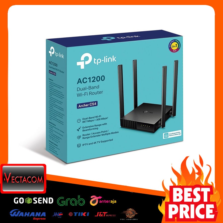 TP-Link Router Archer C54 AC1200 Dual-band Wifi Router Support 5G