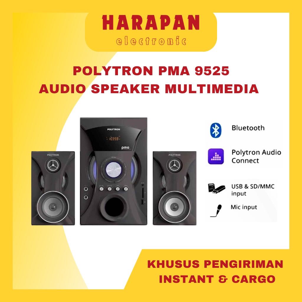 PROMO POLYTRON SPEAKER AUDIO PMA 9525 / POLITRON PMA9505 SUPER BASS USB BLUETOOTH