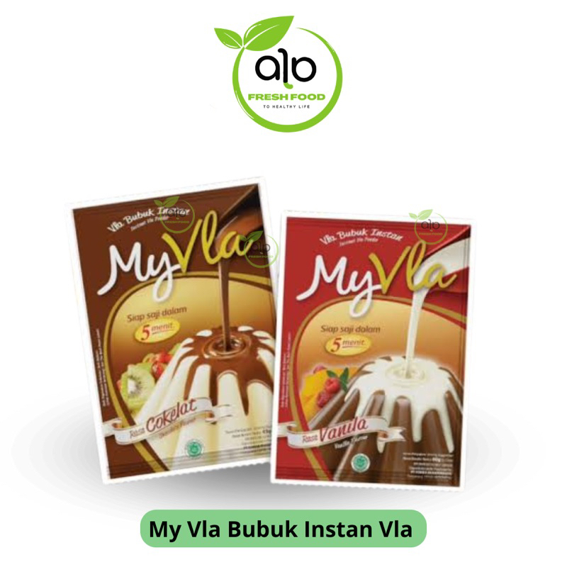 

My Vla Vanila 60 gr dan My Vla Coklat 63 gr - ALO Fresh Food