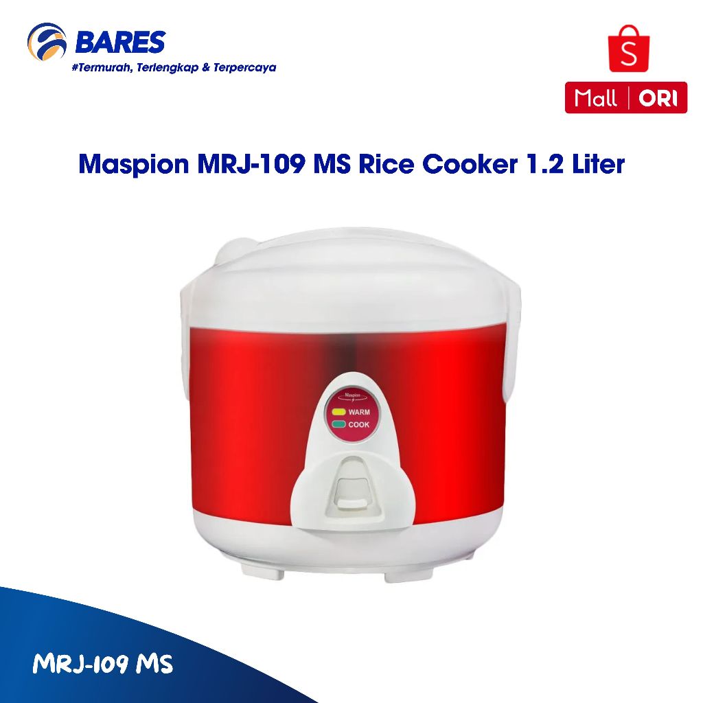 Maspion MRJ-109 MS Rice Cooker 1.2 Liter