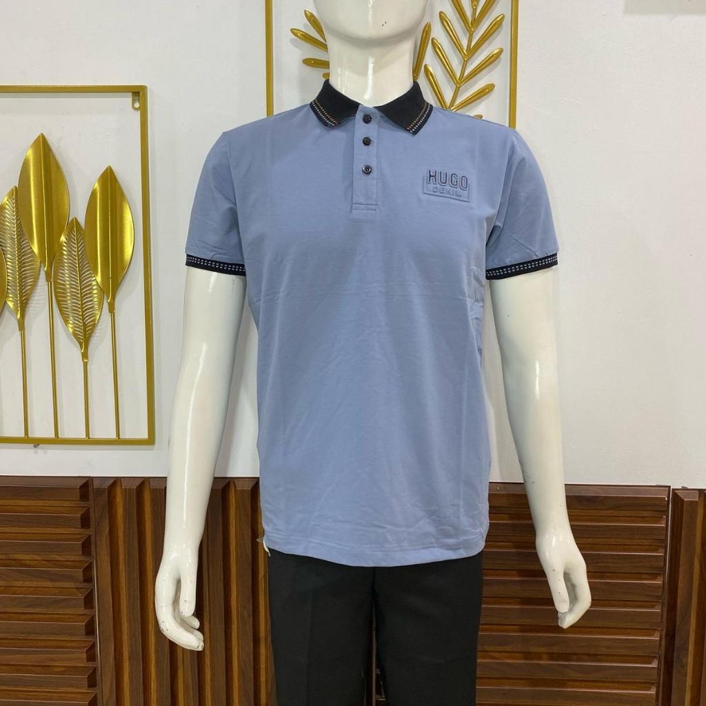 KAOS KERAH BAHAN TEBAL HUGO BAHAN TEBAL/KAOS KERAH PRIA DEWASA/KAOS KERAH LENGAN PENDEK