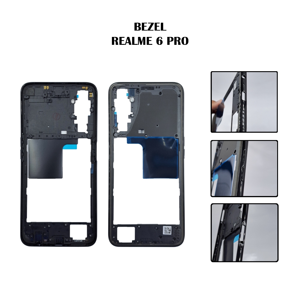 BEZEL TULANG TENGAH FRAME REALME 6 PRO
