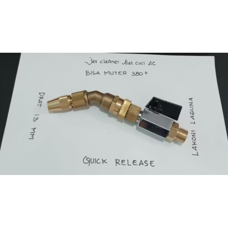 jet cleaner alat cuci Ac Lakoni Laguna Drat 13mm/ nozzle alat cuci drat 13