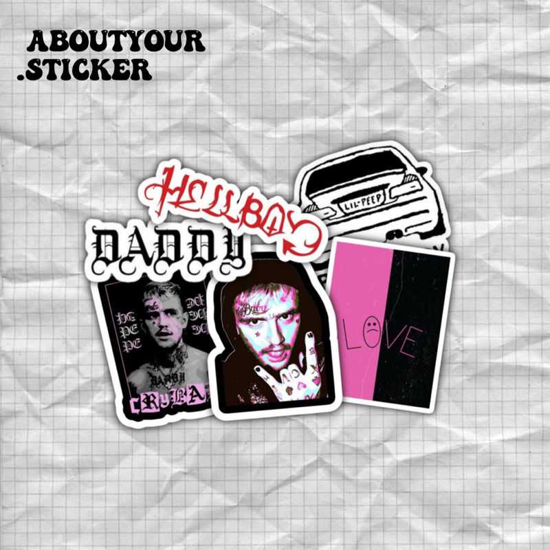 

STICKER PACK LIL PEEP VOL 5 isi 6pcs