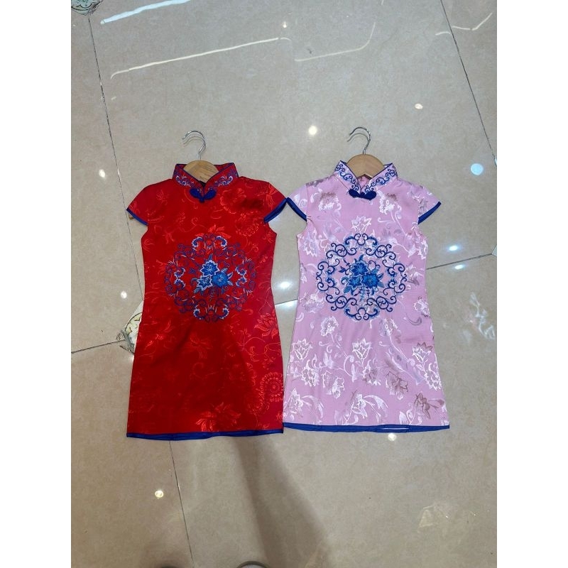 DRESS ANAK CEWEK CHEONGSAM/DRESS ANAK PEREMPUAN CHEONGSAM