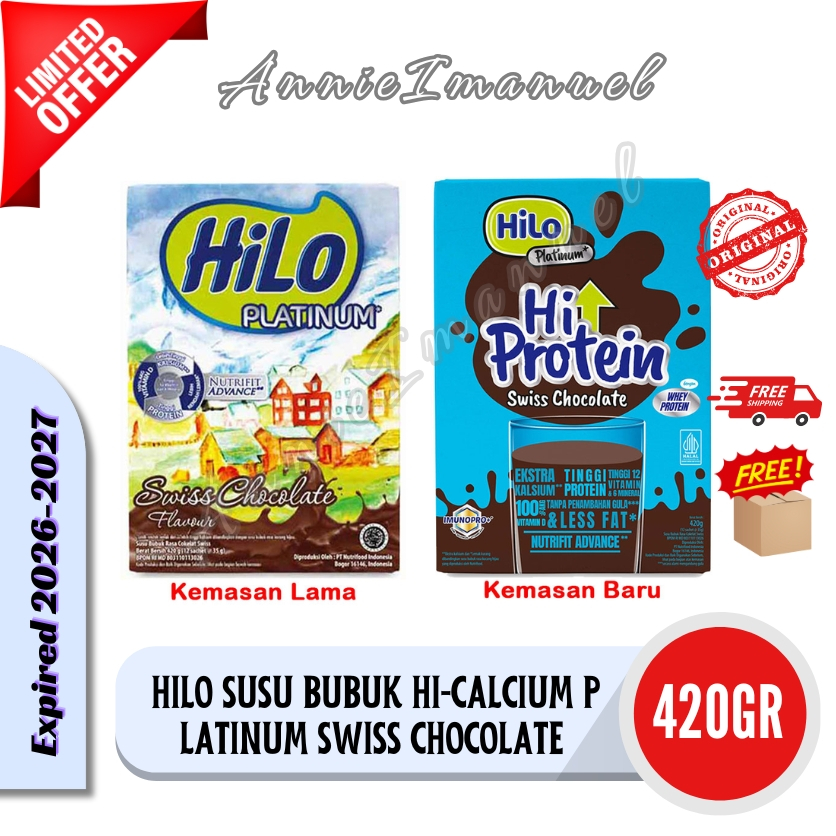 

Hilo Platinum Swiss Chocolate 420gr (12sachet @35g)