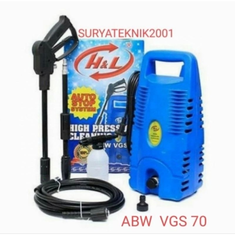 HL VGS 70 Jet Cleaner Mesin Steam Cuci Motor Mobil
