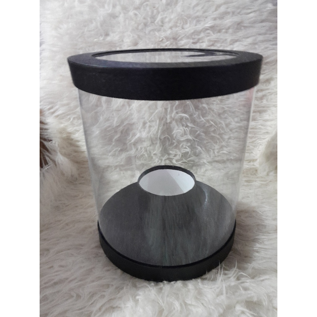 Bloom Box Tabung Mika D24,5 Tinggi 24,5/Bloom Box Mika Bulat Transparan / Round Flower Box / Tabung 