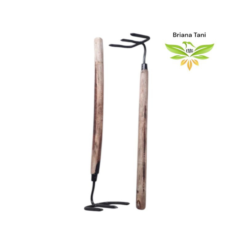 ￼Pacul garukan garpu kecil/Garukan tanah rumput/Garukan sampah besi