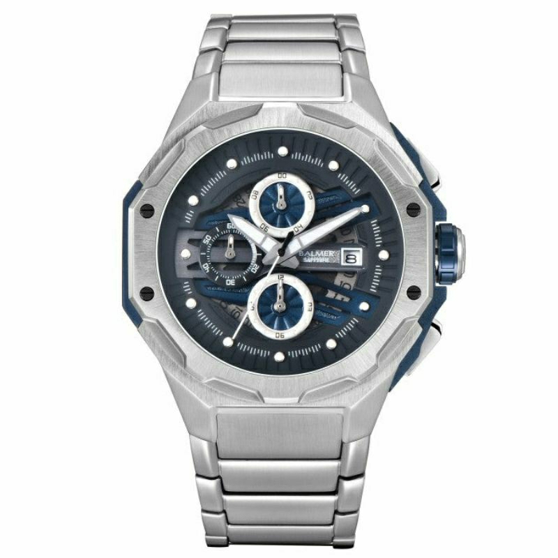 New Jam Tangan Pria Balmer 8818 Kaca Sapphire Original