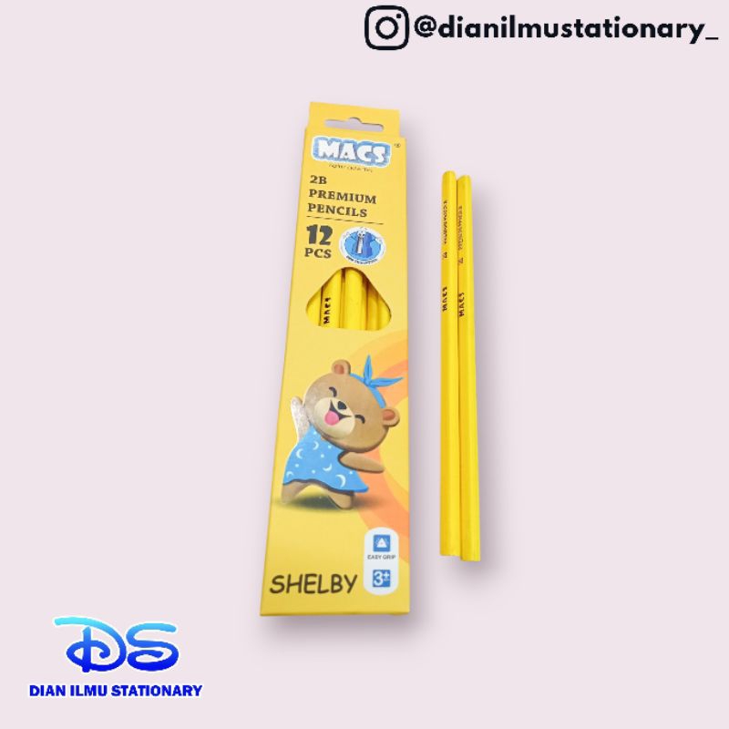 

Pensil 2B premium Macs Shelby/pack
