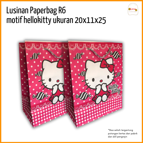 

[ LUSINAN ] PAPERBAG HELLOKITTY R6 UKURAN 20X25 / PAPERBAG MURAH PAPERBAG HAJATAN TAS KERTAS KADO PAPERBAG SOVENIR