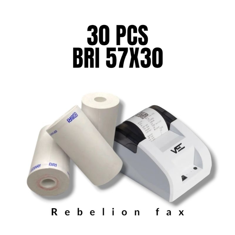 

[RBL] Kertas thermal bri 57x30 paket 1 kg isi 30 pcs