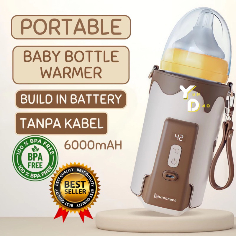 Portable Bottle Baby Warmer With Battery Pemanas Penghangat Susu Bayi Pemanas Asi Dengan Usb & Batte