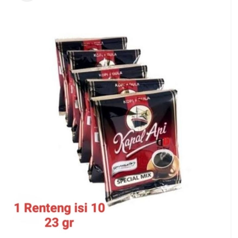 

Kopi Kapal Api Special Mix 23 gram 1 Renteng isi 10 pcs