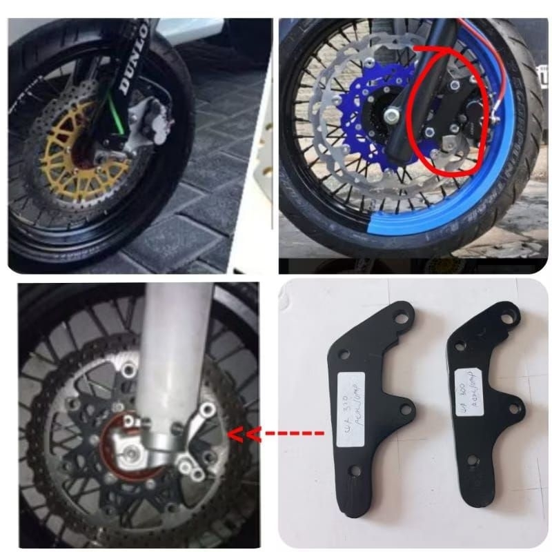 breket cakram USD Real jump real jump HT KLX D-Tracker 150 CRF 150L WR 155