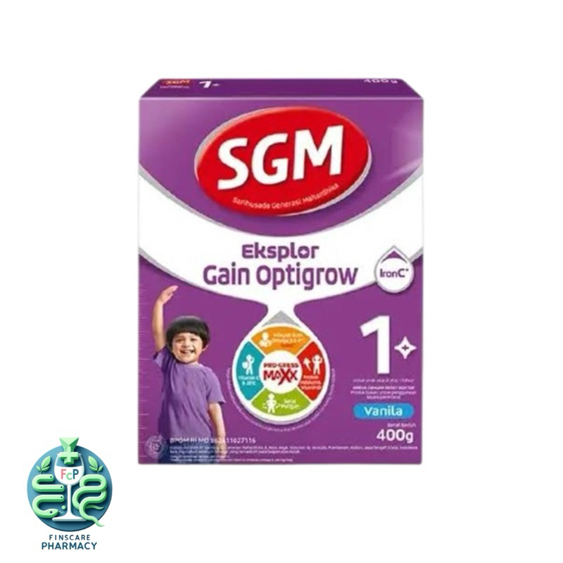 

SGM EKSPLOR GAIN OPTIGROW 1+ RASA VANILA 400gr