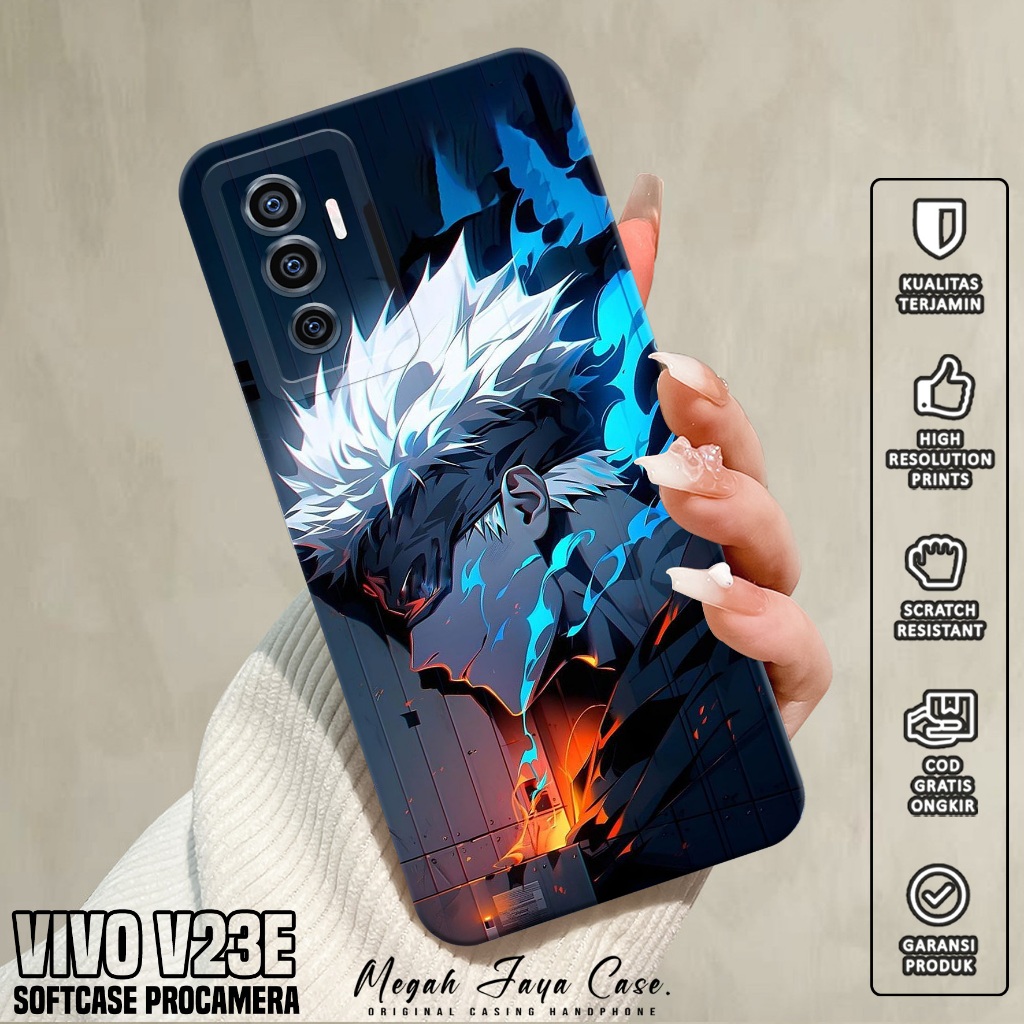 Softcase Hp VIVO V23E - Case Hp VIVO V23E Motif Gojo Satoru - Softcase Pro Camera - Silikon Hp VIVO 