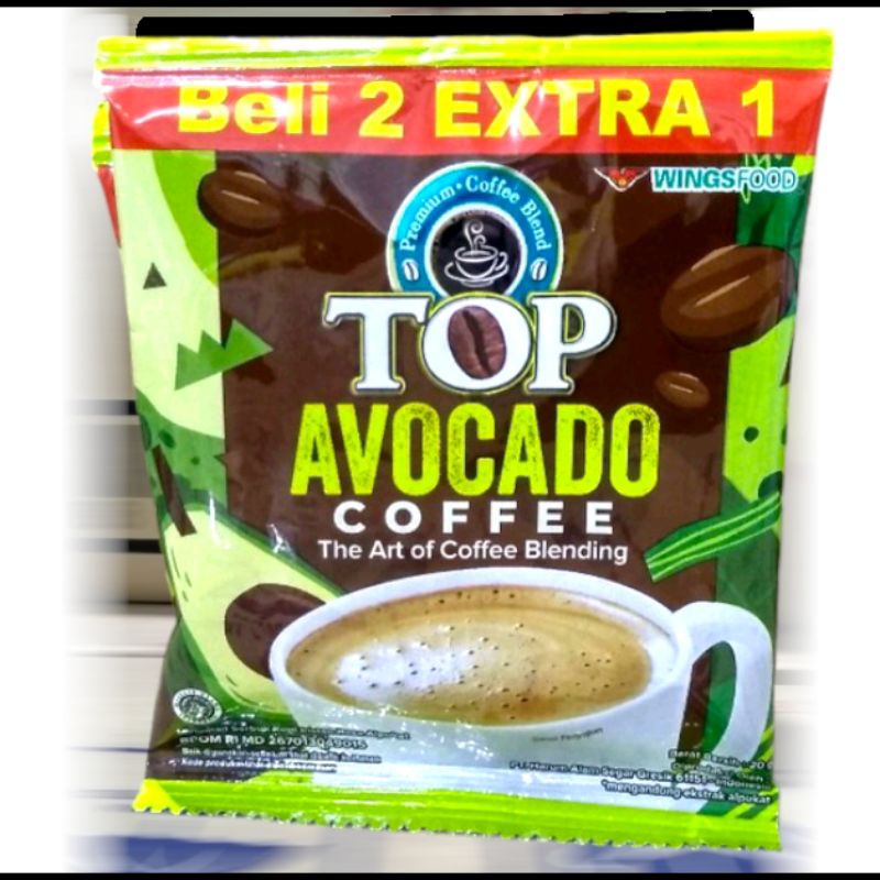 

Top kopi Avocado 1 renteng 15 Sachet