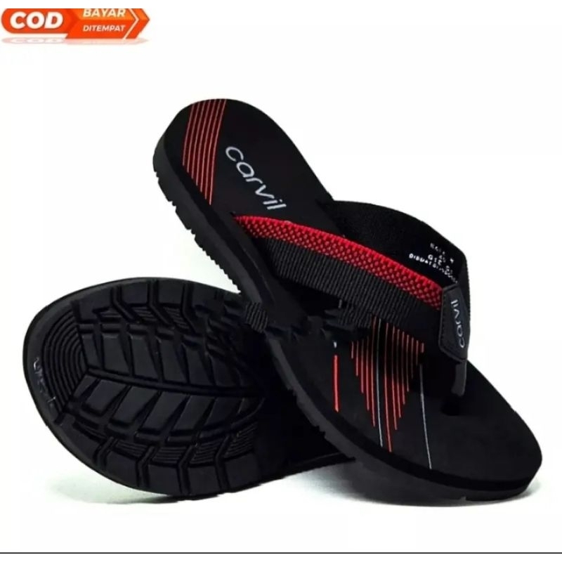 COD Sendal carvil original/sendal carvil tebal sendal carvil pria wanita keren UK 34-44
