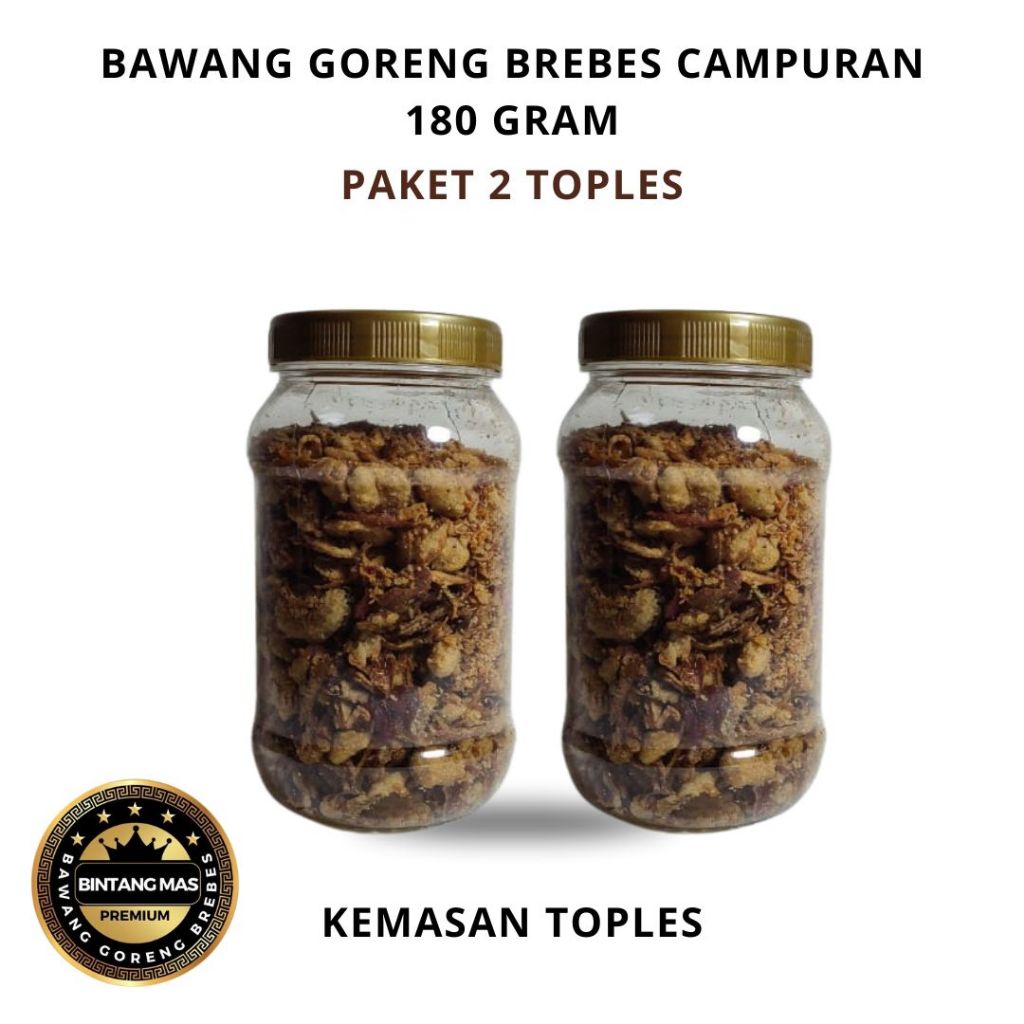 

Bagor Bawang goreng brebes asli campuran 150 gram paket 2 pcs termurah free packing cod