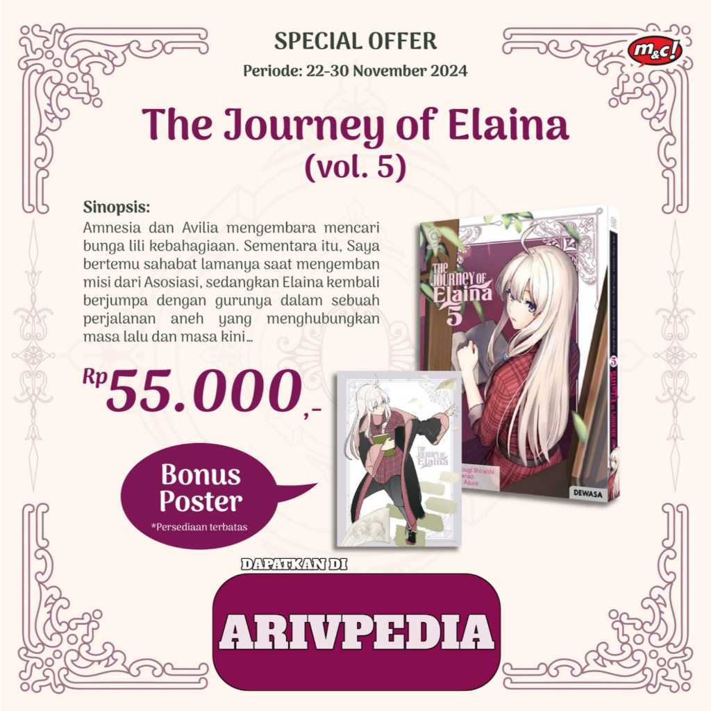 The Journey of Elaina 5 by Itsuki Nanao ( Free Poster )