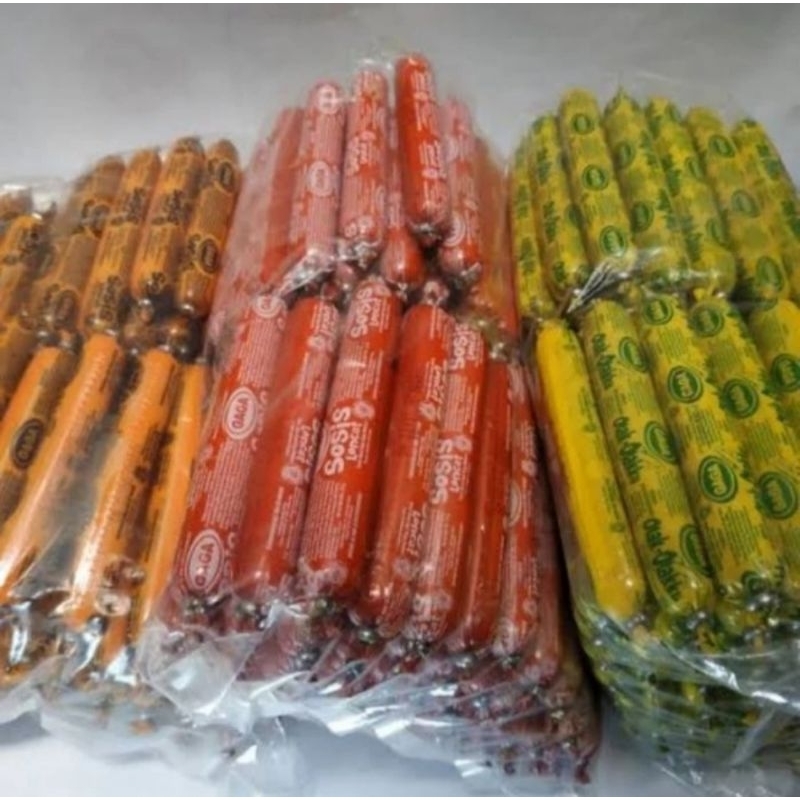 

Sosis Gaga 50 pcs + sambel + tusukan