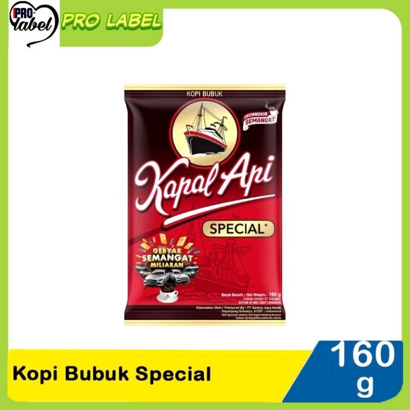 

KAPAL API Special Kopi Bubuk 160 gr - KOPI KAPAL API 160GR -KOPI BUBUK KAPAL API