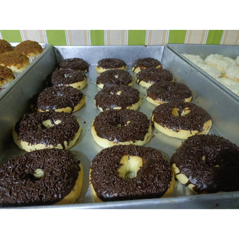 

roti donat coklat meses enak lembut