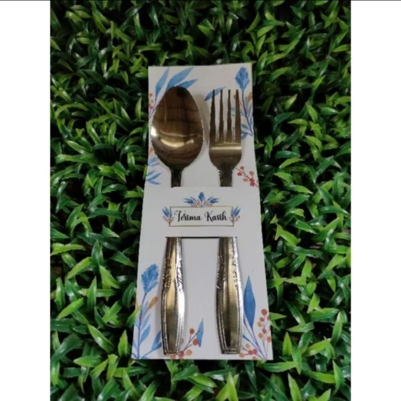 Souvenir Sendok dan Garpu Stainless Souvenir Pernikahan