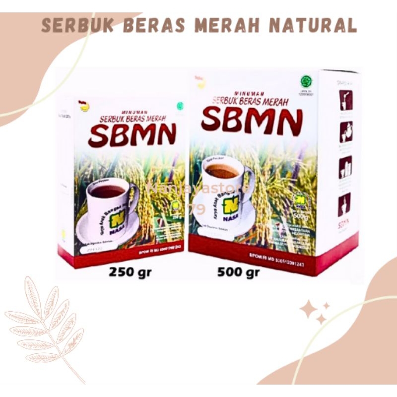 

SBMN & SBMNB Serbuk Beras Merah Natural NASA 250 Gram 500 Gram Murni Tanpa Pengawet