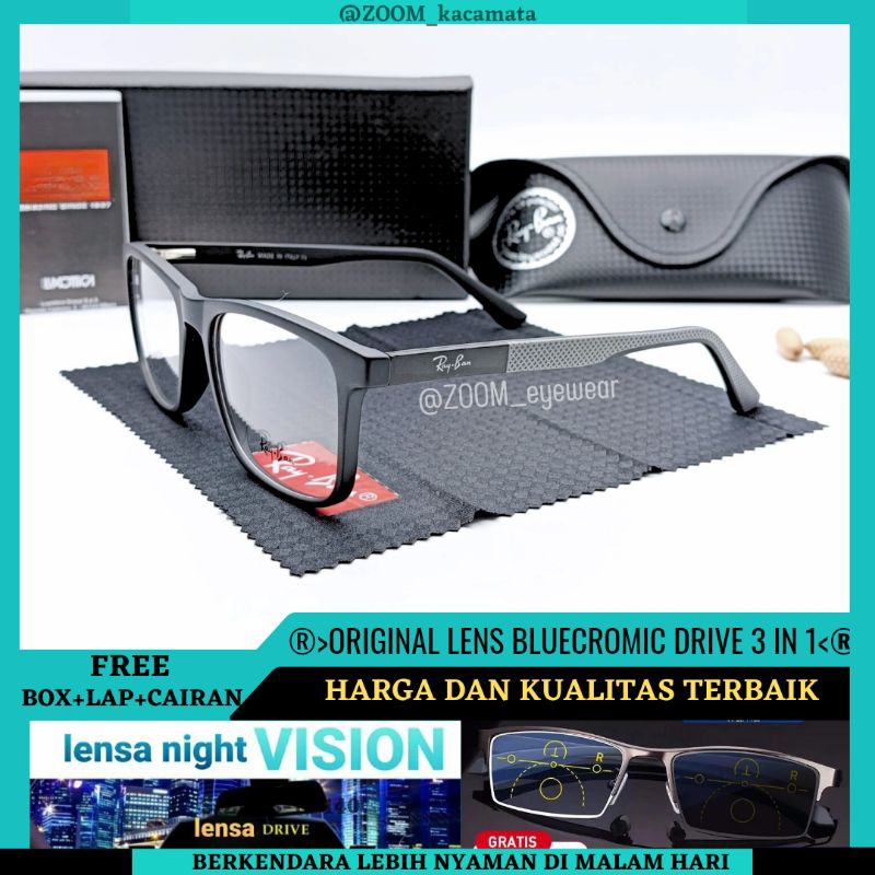 NIGHT DRIVE 3 IN 1-Kacamata Pria Bluecromic 3 IN 1 | Kacamata Baca Plus Pria | Kacamata Pria