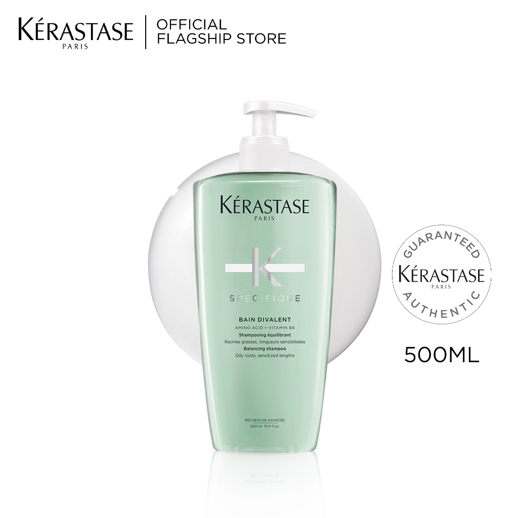 Kerastase Bain Divalent 500ml Shampoo for Oily Scalp - Shampo untuk Rambut Lepek & Kulit Kepala Berm