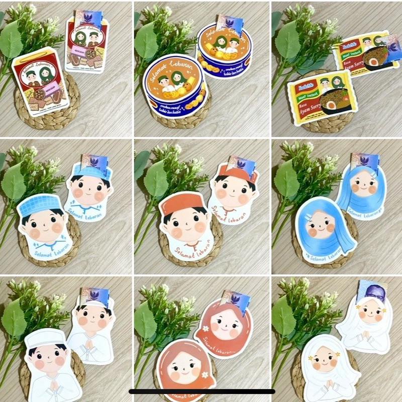 

Paket Usaha Amplop Lebaran 3D 2025 Lucu 250 pcs 11 Motif