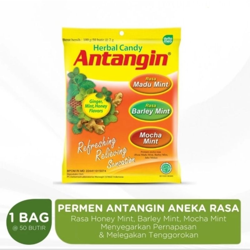 

Antangin Permen Assorted Bag 50 Butir - Permen Jahe Mint
