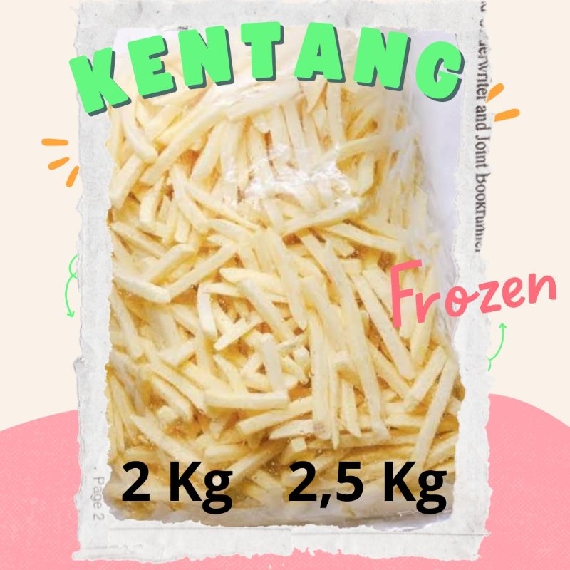 

Kentang Soestring Kentang Potong Frozen 2 KG, 2,5 KG