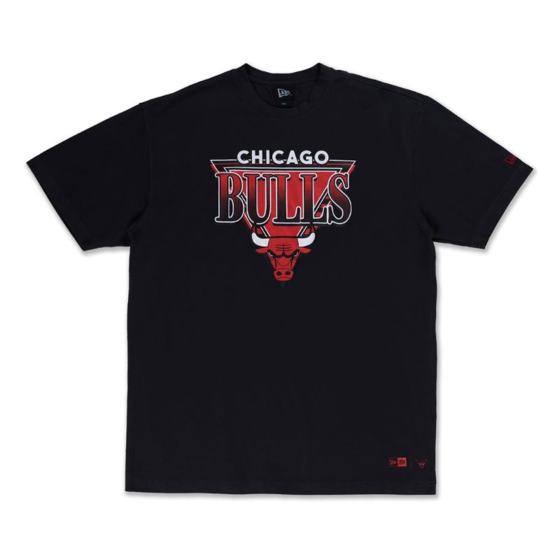 T-Shirt New Era Cap Chicago Bulls League Retro Oversized Original