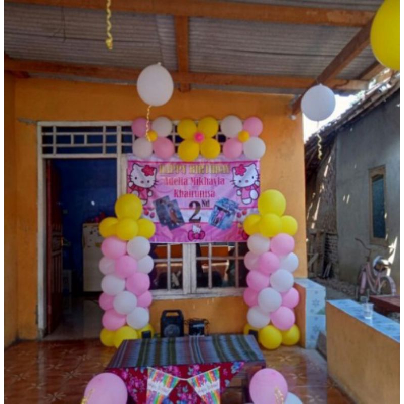 paket dekorasi balon set ulangtahun aqiqahan dll