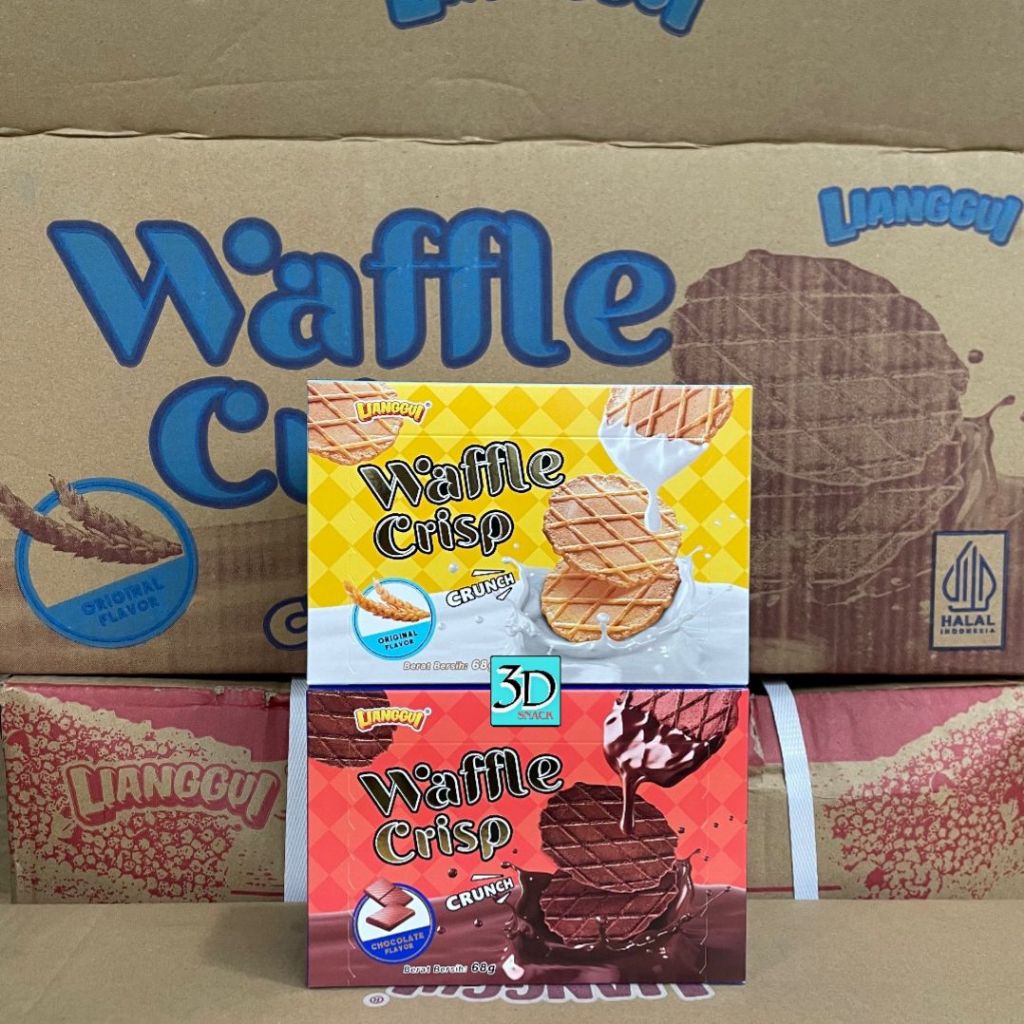 

WAFFLE CRISP CRUNCH ORIGINAL/ COKELAT LIANGUI 80 GR