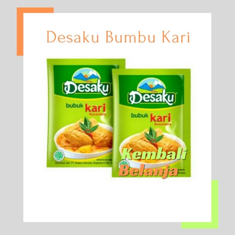 

Desaku Bumbu Kari 15 Gram/ Bubuk Kari Desaku/ Bubuk Kari Sachet/ Bumbu Kari Enak Praktis