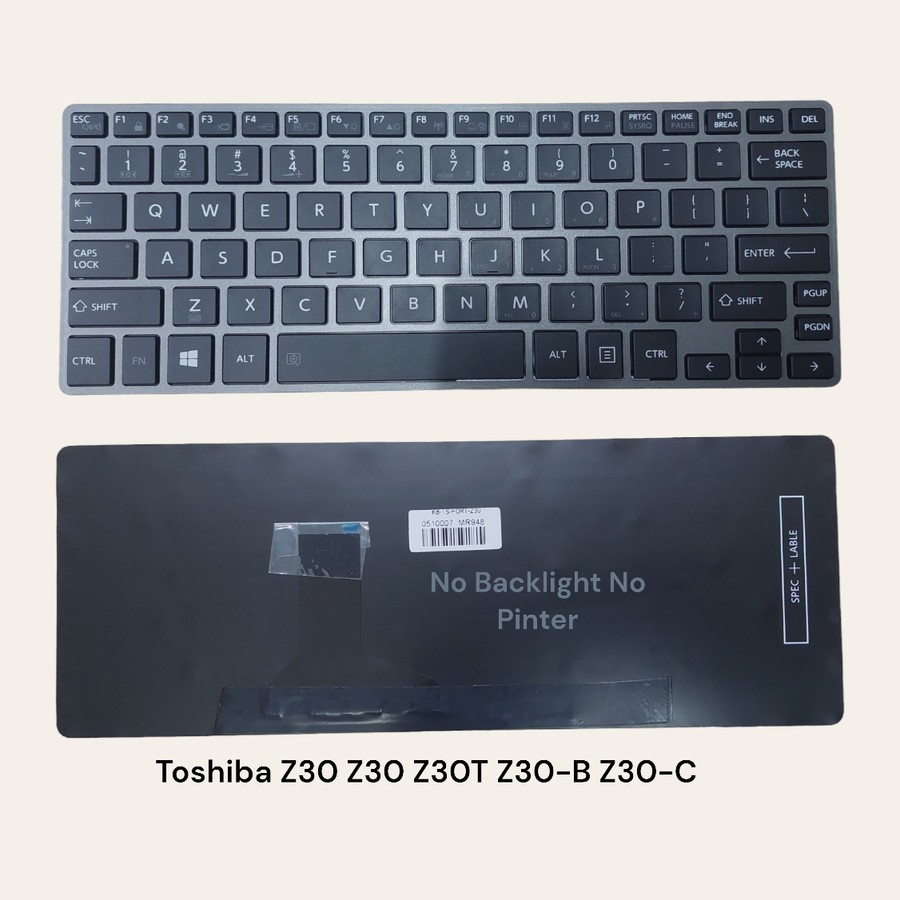 Keyboard Laptop Toshiba Fortage Z30-A Z30-B Dynabook R634 R63 R634/M No Pointer