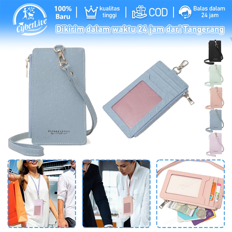 Lanyard ID Card Lanyard ID Card Aesthetic Leather Name Tag ID Card Holder