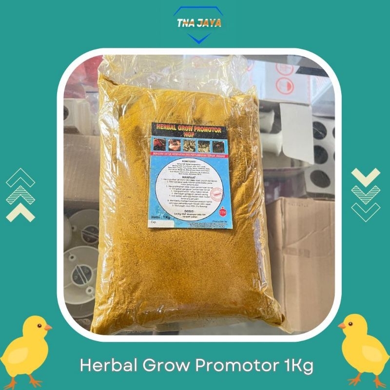 HERBAL GROW PROMOTOR (hgp) 1kg, jamu untuk ayam dan itik