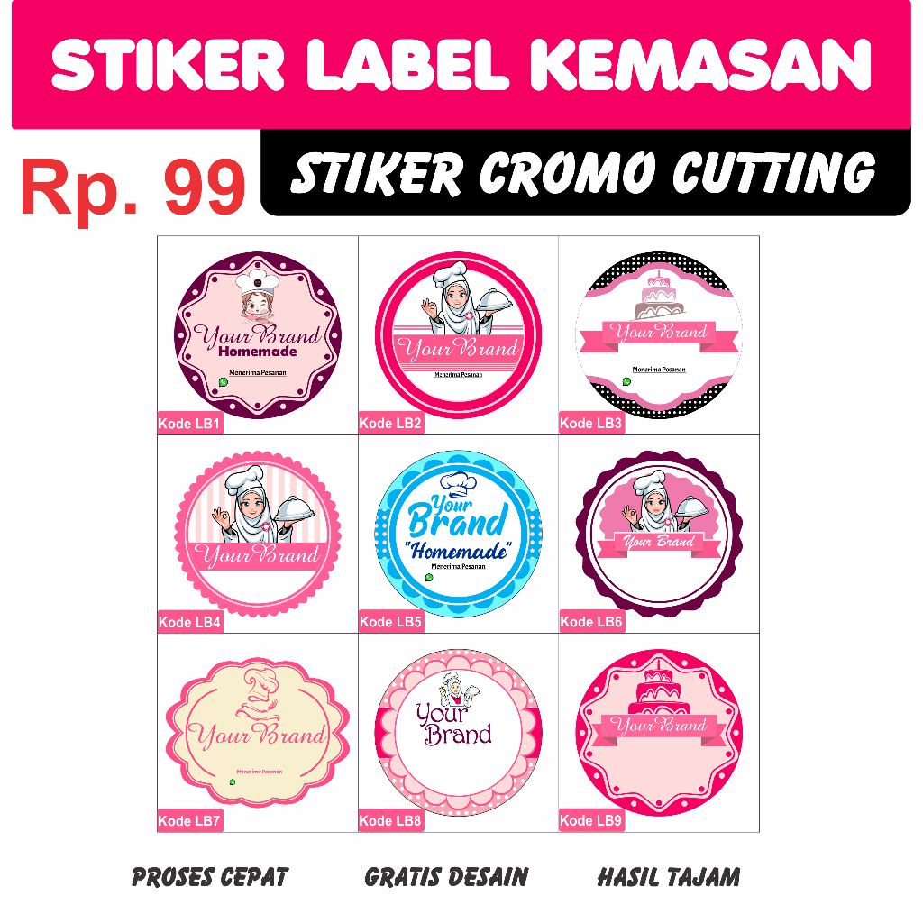 

STICKER LABEL KEMASAN / LABEL PRODUK / STIKER LABEL BRAND HARGA GROSIR