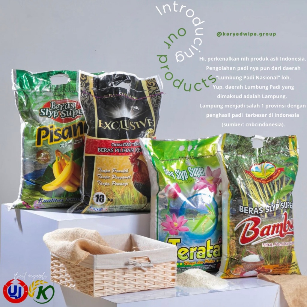 

Beras Premium merk Bambu-Exclusive-Tearatai-Pisang ( 10 kg )