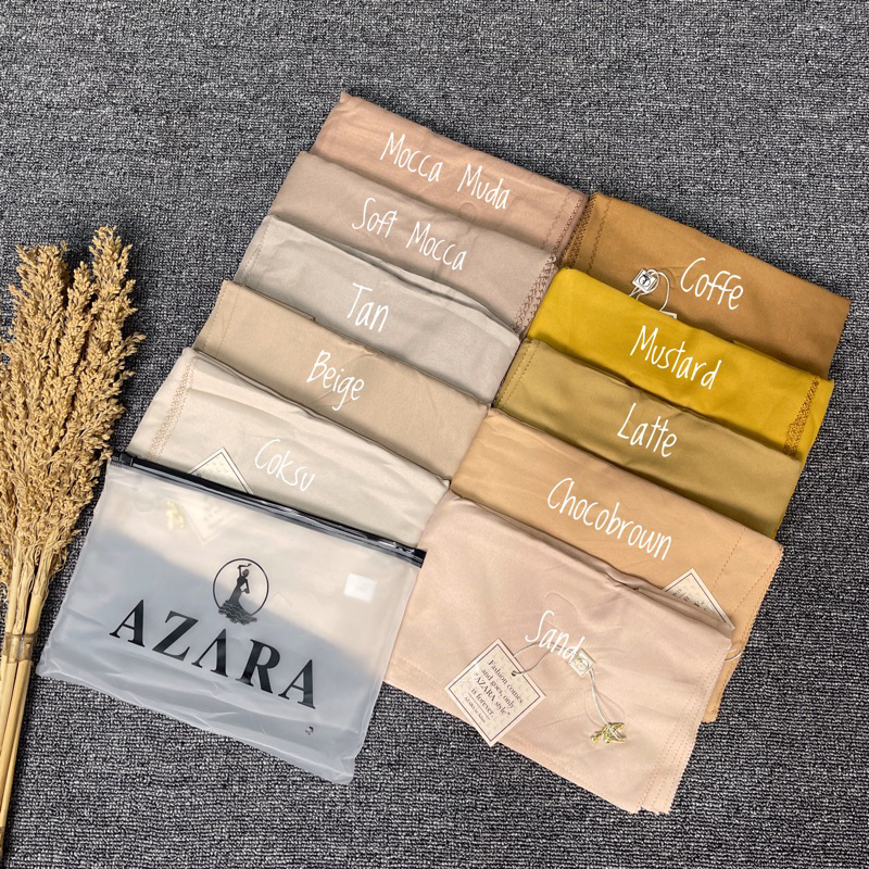 BEST SELLER (FREE POUCH) HIJAB SEGI EMPAT VOAL OSKARA LC BY AZAHRA