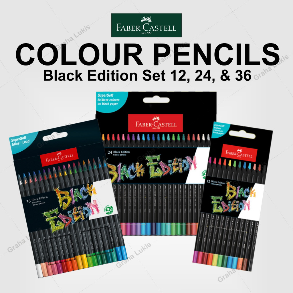 

Faber Castell Black Edition Colour Pencil Set 12 / 24 / 36 - Pensil Warna