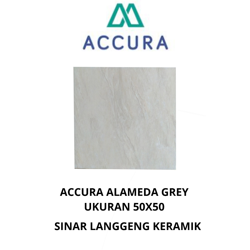 MULIA ACCURA ALAMEDA GREY 50X50 KERAMIK UNTUK LANTAI TERAS RUMAH , LANTAI KAMAR, LANTAI RUANG TAMU, 