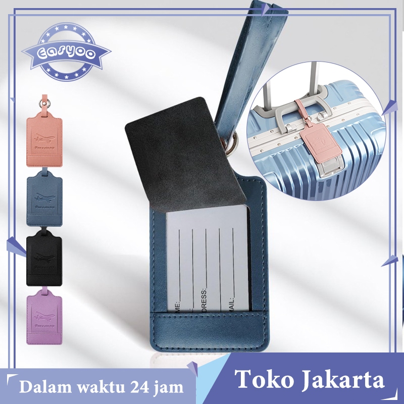 Bag Tag Luggage Tag Label Koper Kulit Koper Name Tag