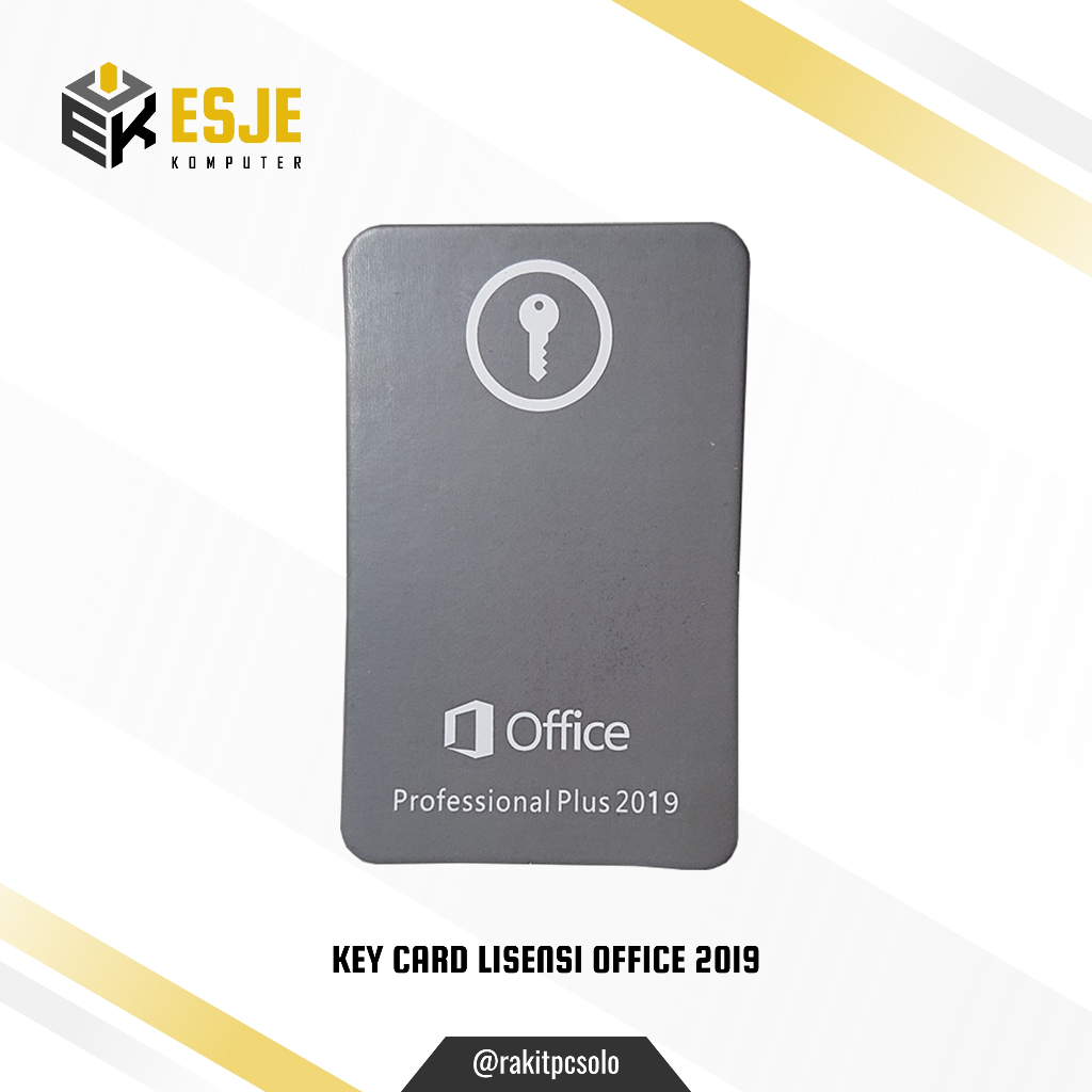 Key Card Microsoft Office 2019 Pro Plus Lisensi Microsoft Office Professional Plus 2019